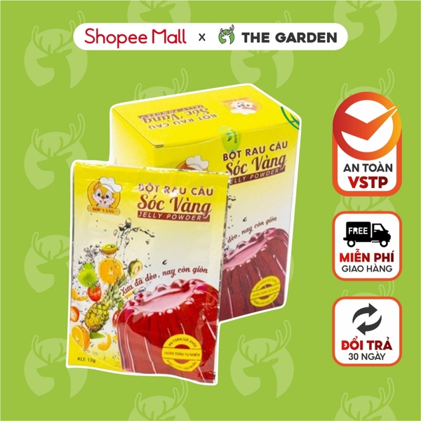 Bột thạch rau câu Sóc Vàng | Gói 12g