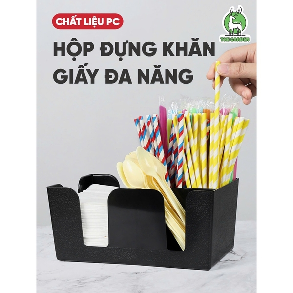 Khay nhựa đựng ống hút giấy ăn