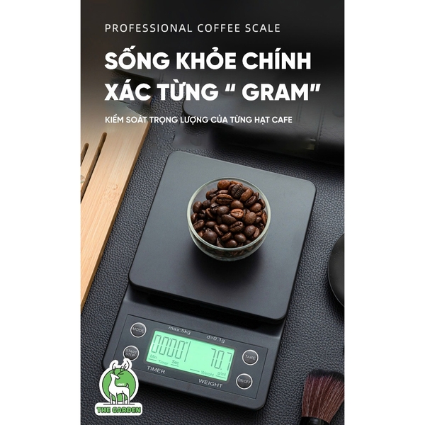 Cân Tiểu Ly Điện Tử | Model MSK-07 | Định lượng 3kg - 0.1g | Có đèn LED
