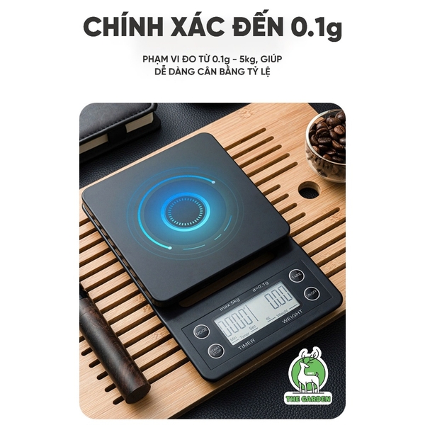 Cân Tiểu Ly Điện Tử | Model MSK-07 | Định lượng 3kg - 0.1g | Có đèn LED