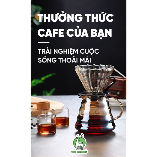 Bình pha cà phê V60  | Dung tích 600ml và 800ml
