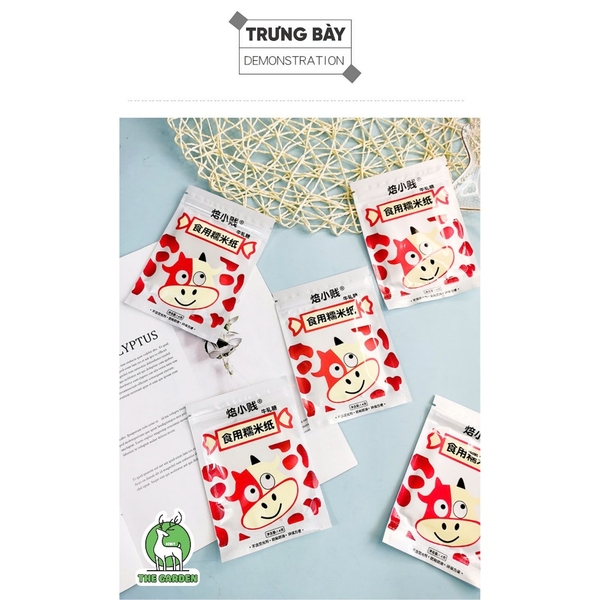 Giấy gạo gói kẹo nougat THE GARDEN 500 tờ/bịch
