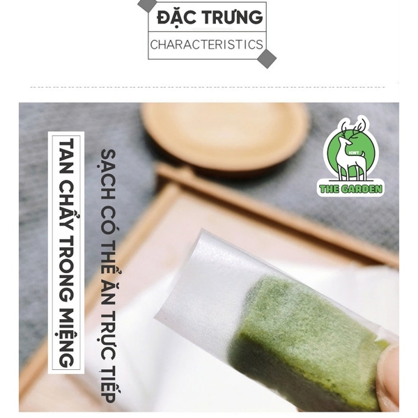 Giấy gạo gói kẹo nougat THE GARDEN 500 tờ/bịch