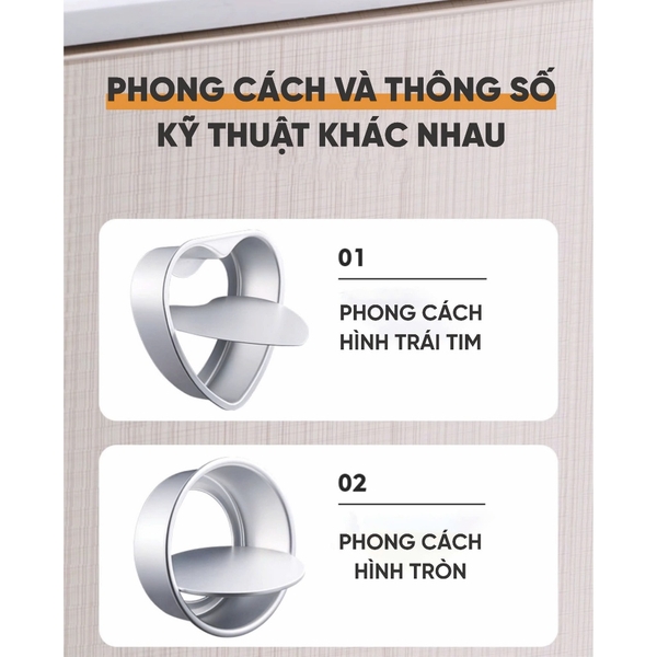 Khuôn nướng bánh tròn đế rời | Nhôm đúc | Nhiều kích thước