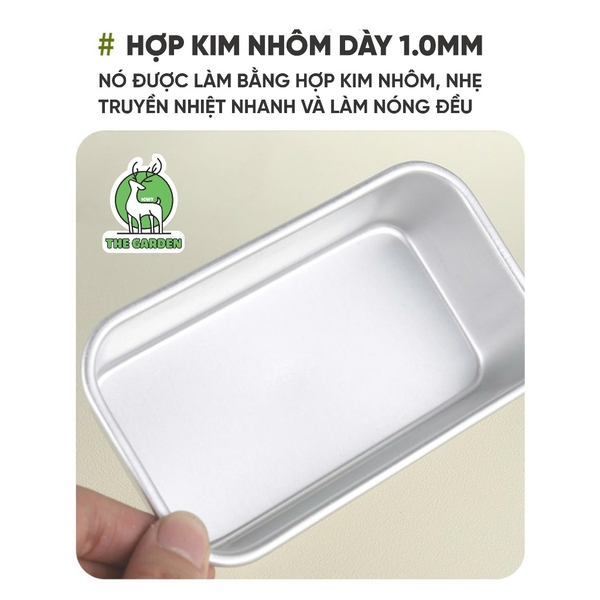 Khuôn loaf làm bánh mì hình chữ nhật | Nhôm đúc | A01, A02, A03, A04, A05