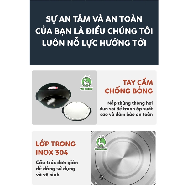 Bình Đun Nước Nóng THE GARDEN 20L | Công suất 1500W