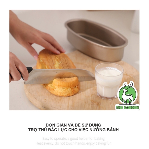 Khuôn nướng bánh mì hoa cúc hình oval | Thép carbon chống dính | Model D08