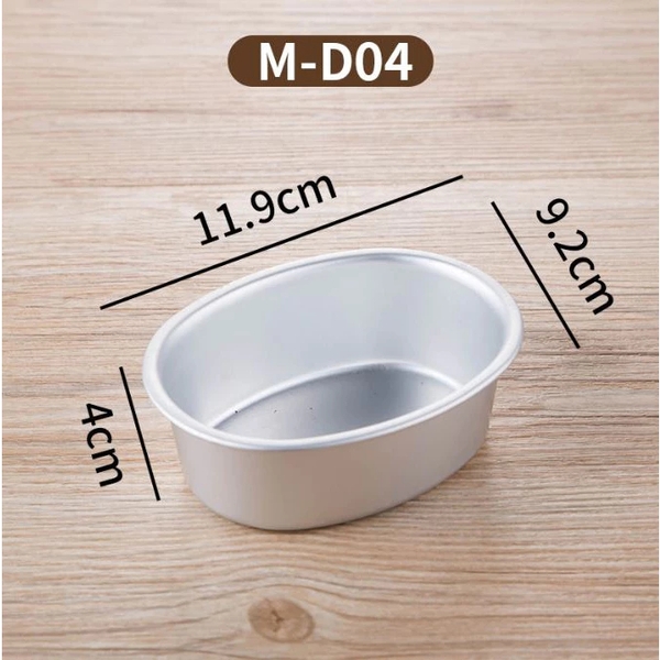 Khuôn nướng bánh mì hoa cúc hình oval | Thép carbon chống dính | Model D08