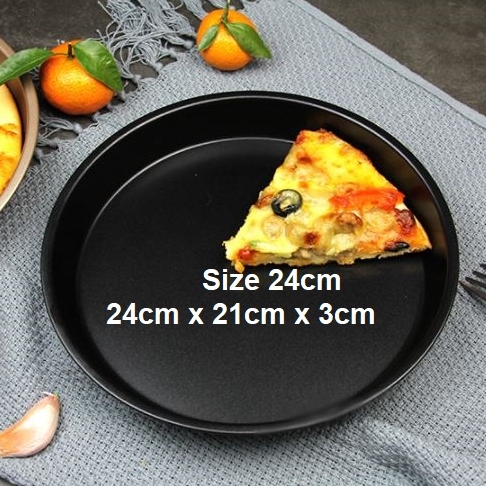 Khay nướng bánh Pizza | Thép carbon chống dính | Đường kính 16 - 18 - 20 - 23 - 26 cm