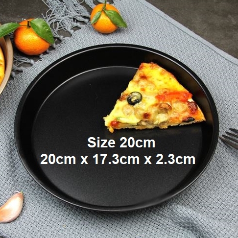 Khay nướng bánh Pizza | Thép carbon chống dính | Đường kính 16 - 18 - 20 - 23 - 26 cm