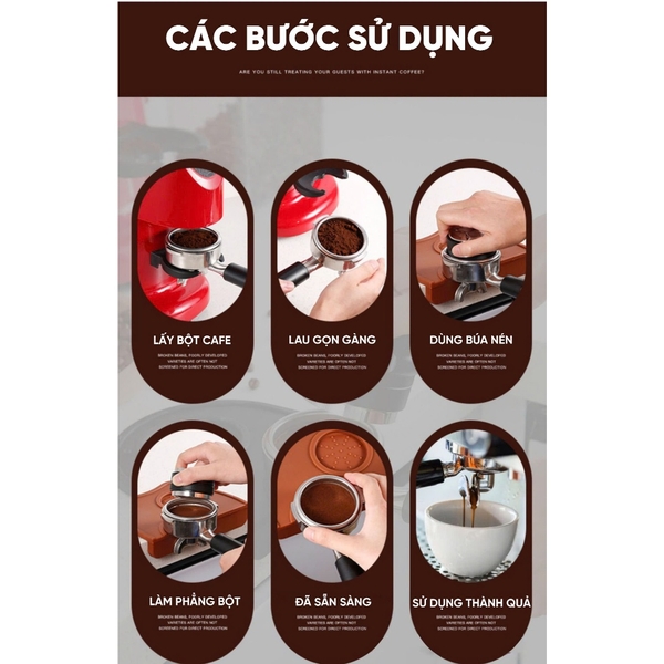 Tamper OCD 58mm nén cà phê | Đầu đôi | Chất liệu Inox 304