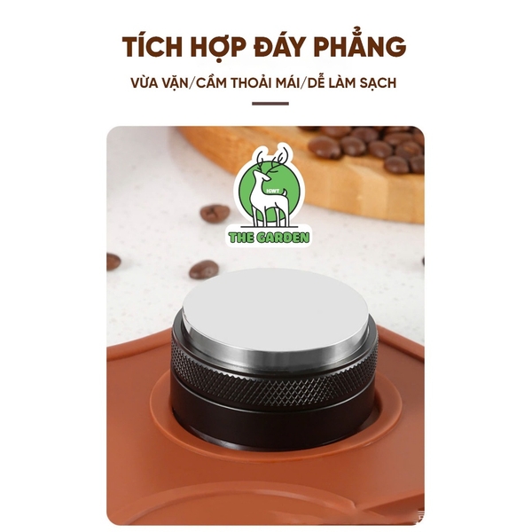 Tamper OCD 58mm nén cà phê | Đầu đôi | Chất liệu Inox 304