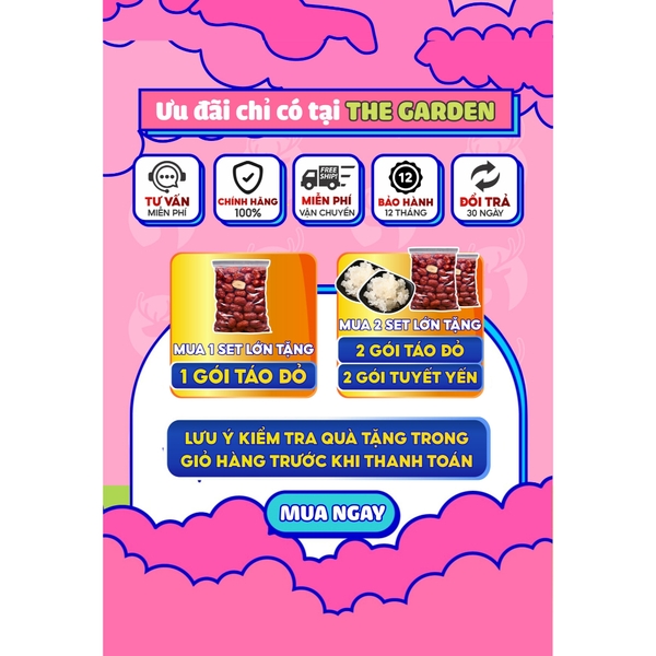 Chè dưỡng nhan tuyết yến THE GARDEN nấu 30 chén 500g