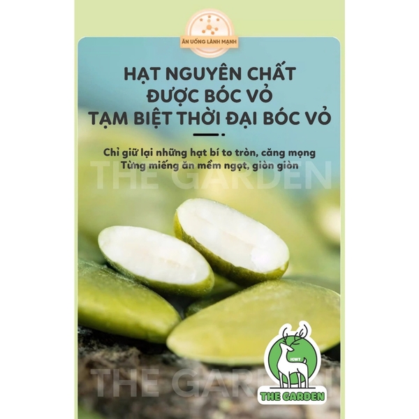 Hạt bí xanh Ấn Độ THE GARDEN | Gói 500g