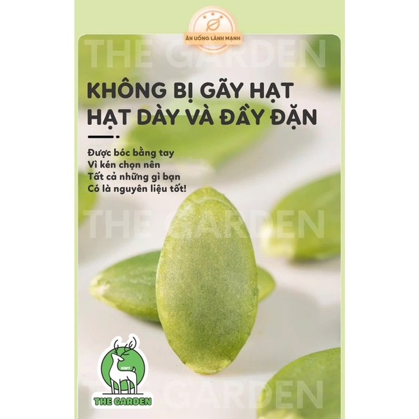 Hạt bí xanh Ấn Độ THE GARDEN | Gói 500g