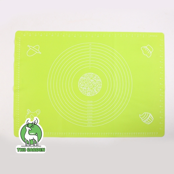 Thảm nhào bột | Chất liệu silicon chống dính | kích thước 40cm x 50cm | Màu hồng, xanh xương, xanh lá cây