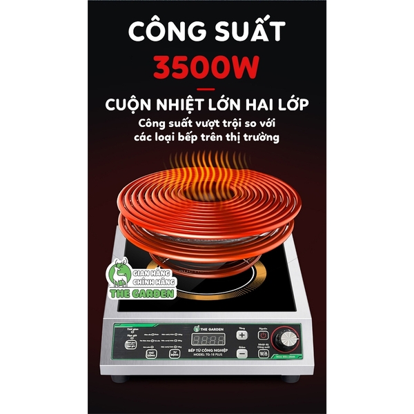Bếp từ công nghiệp 3500W GREENFIRE GF-3500 PLUS