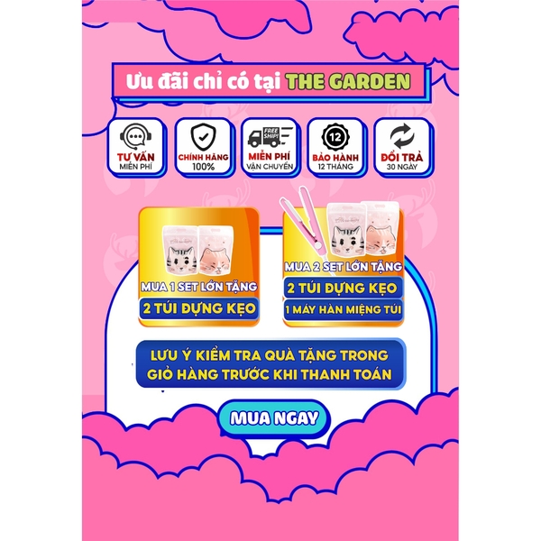 Set Nguyên Liệu Làm Bánh Bông Tuyết THE GARDEN thành phẩm 40 viên