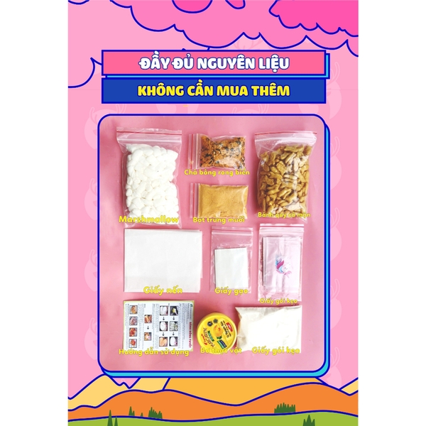 Set Nguyên Liệu Làm Bánh Bông Tuyết THE GARDEN thành phẩm 40 viên