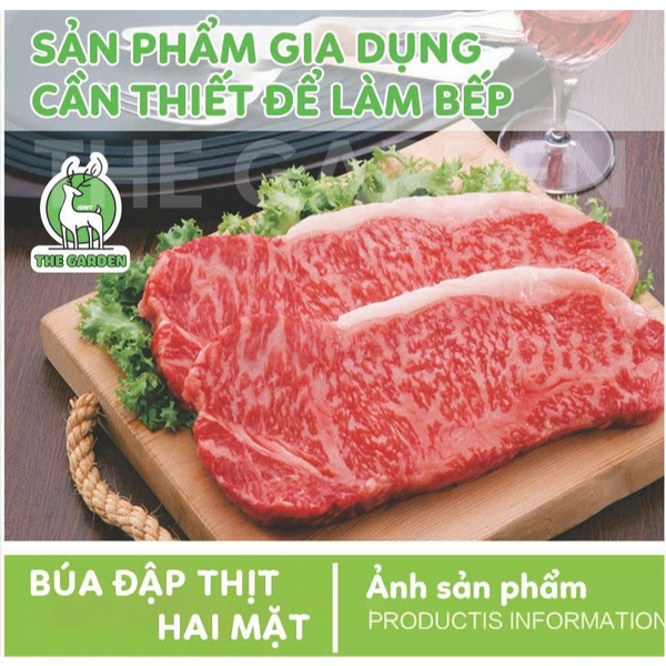 Búa đập đá | Chất liệu inox | Chiều dài 20cm
