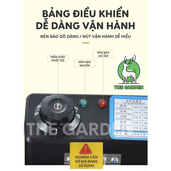 Bếp chiên ngập dầu nhúng điện SUNNY SN-04 | Dung tích 4L | Công suất 2000W