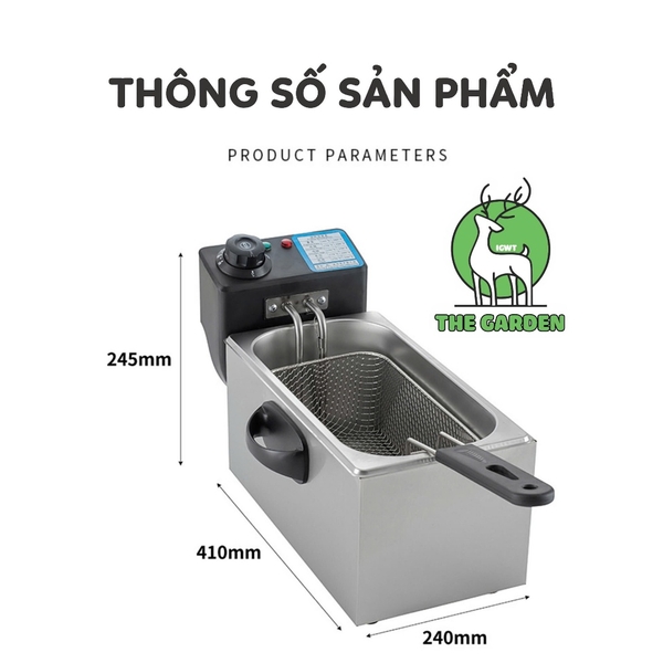 Bếp chiên ngập dầu nhúng điện SUNNY SN-04 | Dung tích 4L | Công suất 2000W