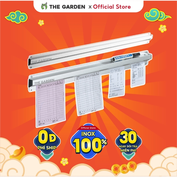 Thanh kẹp bill THE GARDEN thanh kẹp order , hóa đơn bằng inox 304 chiều dài 40cm