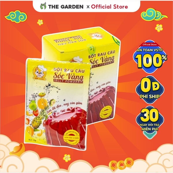 Bột thạch rau câu Sóc Vàng | Gói 12g