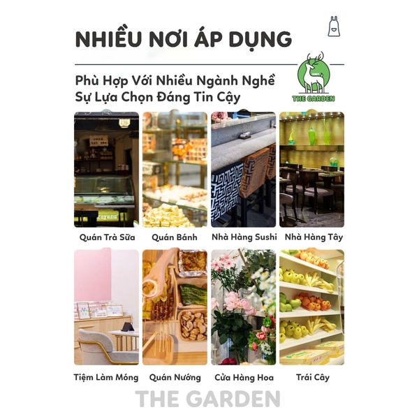 Tạp dề pha chế dài vải Canvas cao cấp | Chỉnh dây đeo | Nhiều màu