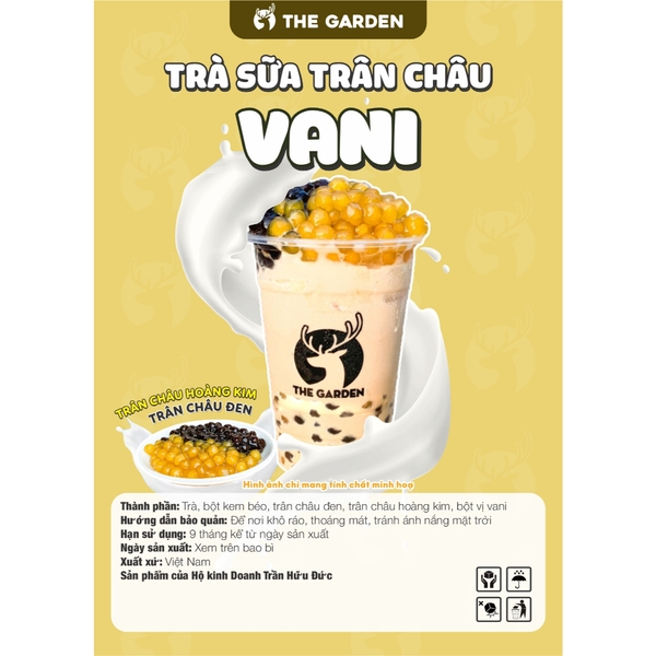 Set nguyên liệu trà sữa Tự Pha THE GARDEN | Thành phẩm 6-8 ly | Nhiều vị