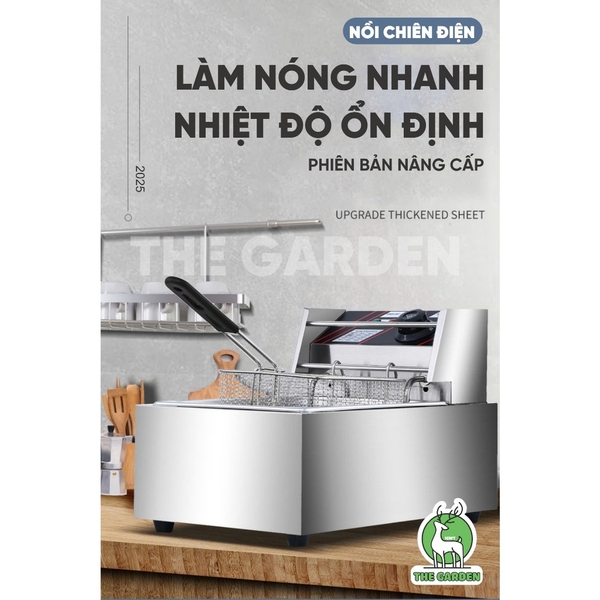 Bếp chiên ngập dầu nhúng điện SUNNY SN-01S | Dung tích 12L | Công suất 3000W