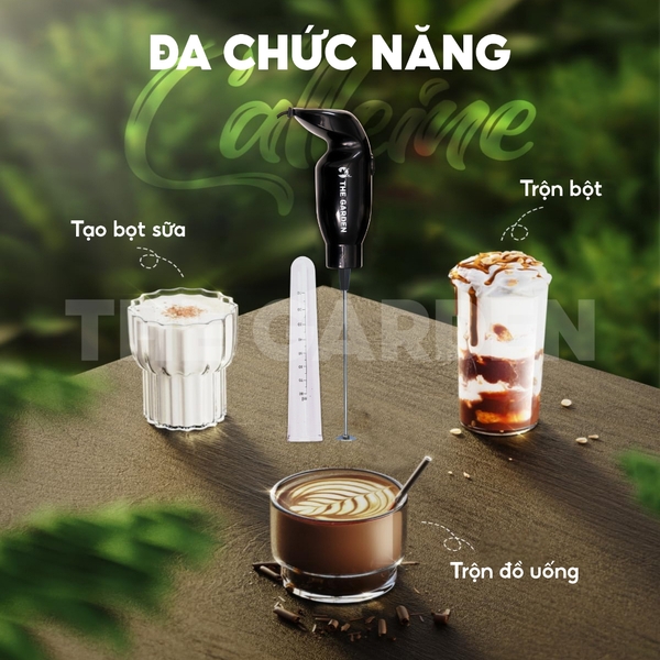 Máy tạo bọt sữa, đánh bọt cafe, máy trộn cầm tay THE GARDEN TG-25 Công Suất 25W Tiện Lợi
