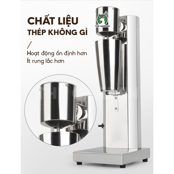 Máy khuấy trà - lắc sữa - đánh sữa MilkShake THE GARDEN IGWT MS-1 - 2 đầu đánh - 2 tốc độ