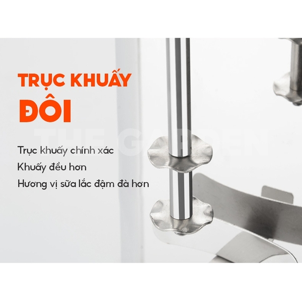 Máy khuấy trà - lắc sữa - đánh sữa MilkShake THE GARDEN IGWT MS-1 - 2 đầu đánh - 2 tốc độ