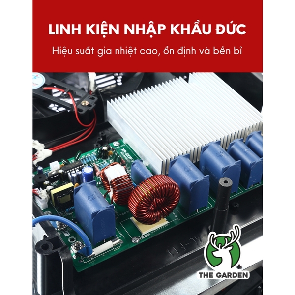 Bếp từ công nghiệp GREENFIRE GF-5000 bếp công suất lớn 5000W phiên bản Tiếng Việt