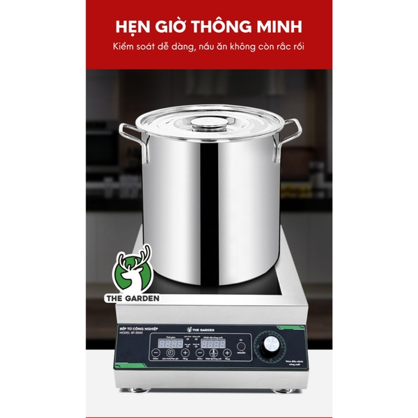 Bếp từ công nghiệp GREENFIRE GF-5000 bếp công suất lớn 5000W phiên bản Tiếng Việt