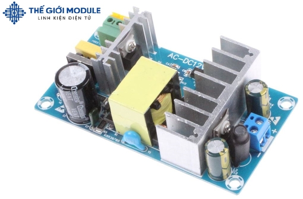 Module nguồn AC-DC input 85-265VAC oput 12VDC 8A 100W | Thế Giới Module