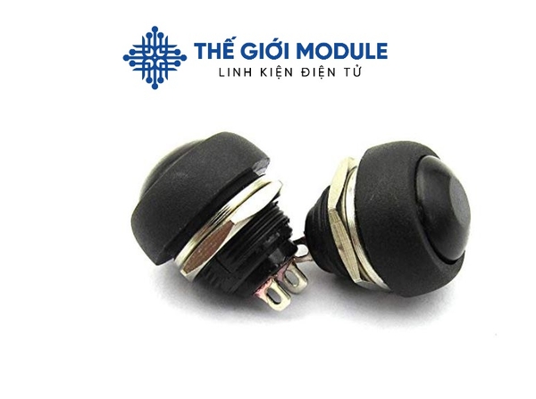 Nút nhấn nhả chống nước PBS-33B 12MM | Thế Giới Module