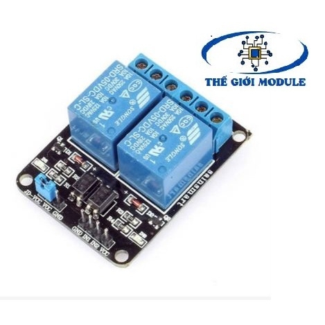 Module 2 relay 5V với opto cách ly | Thế Giới Module