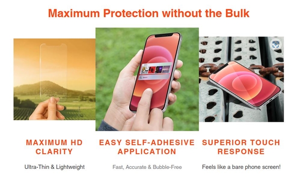 HD Tempered Glass Screen Protector for iPhone