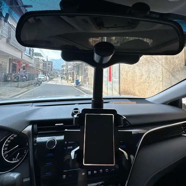 360° Rotatable and Extendable ABS Phone Holder, Waterproof Square Wall-Mount Cradle with Rotational Design for Various Angles, Compatible with Auto Vehicles, Device Mount Features Rotatable