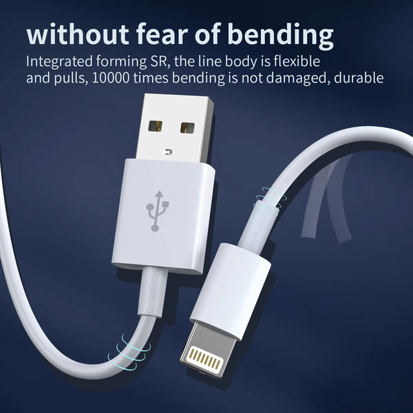 Lightning to USB Cable. iPhone Cable For iPhone 14 13 12 11 Pro XR X 8 7 6 Plus SE iPad and More. USB to Lightning  cable 1m