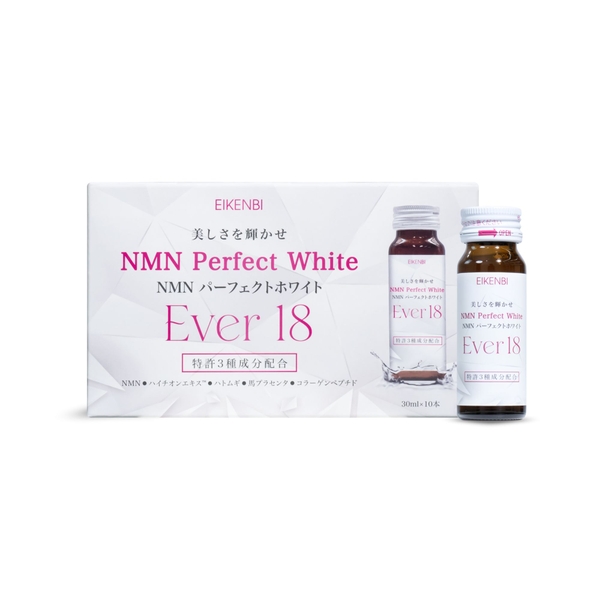 Nước Uống NMN Siêu Kích Trắng NMN Perfect White Ever 18 Eikenbi [10 Chai x 30ml]