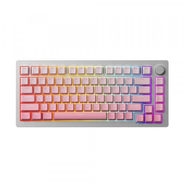 Bàn phím MonsGeek M1 QMK Silver (AKKO sw v3 - Cream Yellow pro)