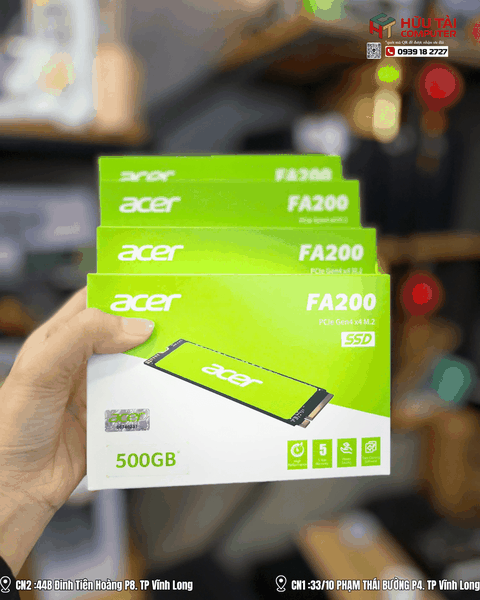 Ổ cứng SSD Acer FA200 500GB M.2 PCIe 4.0 NVMe 2.0