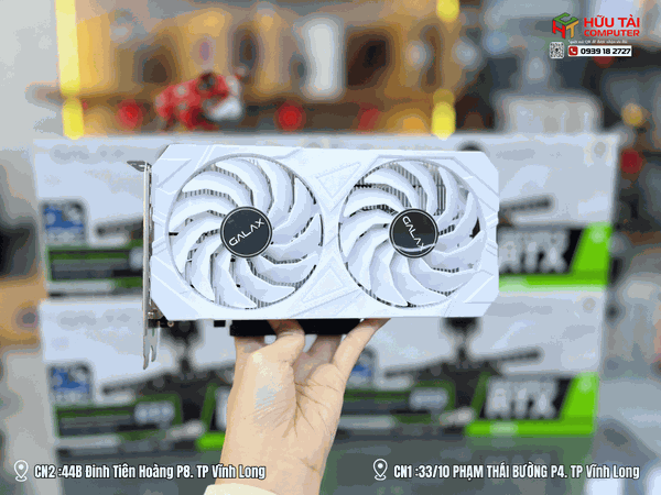 Card màn hình Galax A76D White GF RTX3050 EX (1-Click OC) 6GB GDDR6 35NRLDHPAZTE