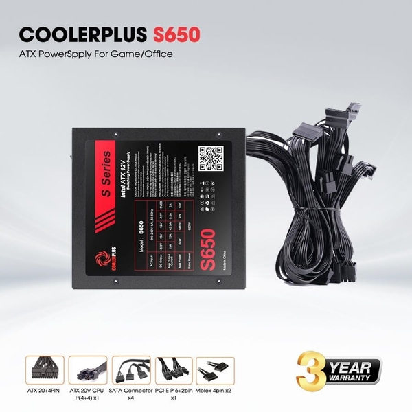 Nguồn Coolerplus S650 650W