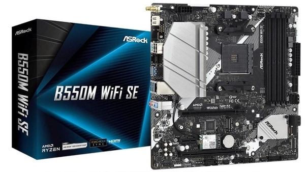MAINBOARD ASROCK B550M WIFI SE ( WIFI / BLUETOOTH 4.2 / AM4 / M-ATX / 4XDDR4 )