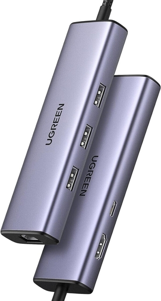 Thiết bị mở rộng USB Type-C to HDMI 4k@60Hz/ USB 3.0/ Lan Gigabit/ PD 100W Ugreen 10919