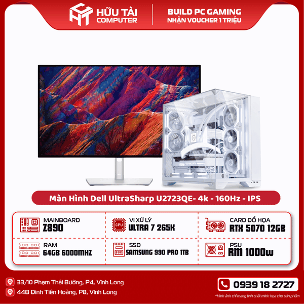 FULL PC GAMING  HTC LIAN-LI O11D VISION RTX5070 12GB (Z890 ,ULTRA 7 265K, RAM 32GB, SSD 1TB, PSU RM 1000w, RTX5070 12GB)